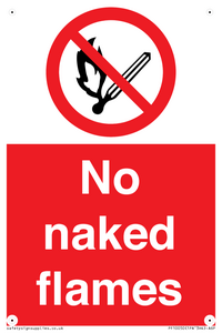 No naked flames